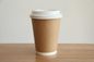 Custom Biodegradable 6oz 8oz 9oz 12oz 16oz Kraft Paper Cups Disposable Double Wall Coffee Paper Cup