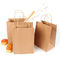 UV Coating Recyclable 125 Gram Kraft Paper Bags For Shopping Packing