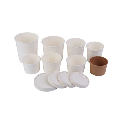 Food Grade Manufacturer Disposable Paper Soup Cup 8-32oz With Paper Lids