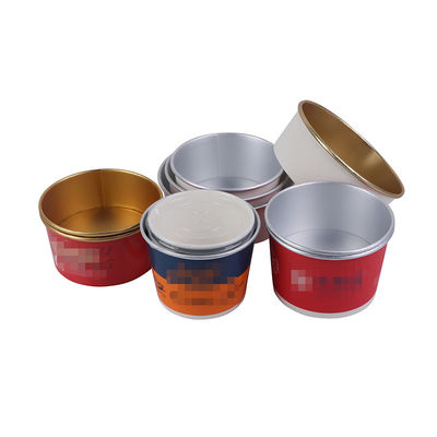 Gold Foil Disposable Paper Bowl Packing Box Aluminum Foil Takeaway Bowl