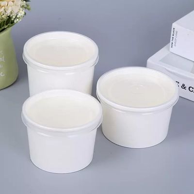 9oz Custom High Quality Disposable Printed Paper Dessert Cups Bowl Paper Cup For Ice Cream Beverages
