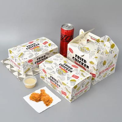 Kfc Fried Chicken Takeaway Custom Paper Box Fast Food Packaging