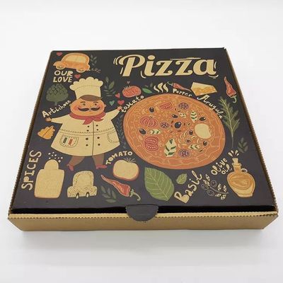 Pizza Package Carton Square Custom Paper Box Custom Logo Printed