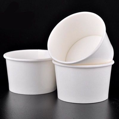 Custom Colour Logo Disposable Cold Drink Virgin Paper 12oz Takeaway Salad Containers