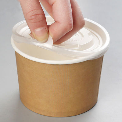 Factory Wholesale Kraft Paper Ice Cream Cups Disposable Noodle PE Lined 850ml Kraft Paper Salad Bowl