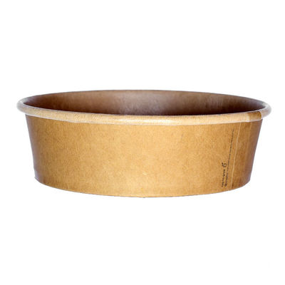 Bio-degradable Single wall PE coating Disposable Paper Bowl for salad