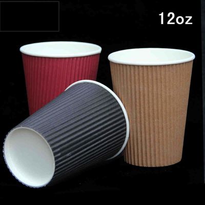Flexo Printing 12oz Insulated Disposable Coffee Cups