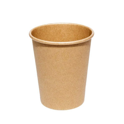 Milk Brown Leak Resistant Biodegradable Kraft Paper Cups
