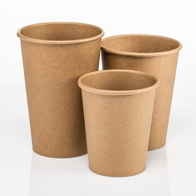 Insulated Lining Printed 18oz Biodegradable Kraft Paper Cups
