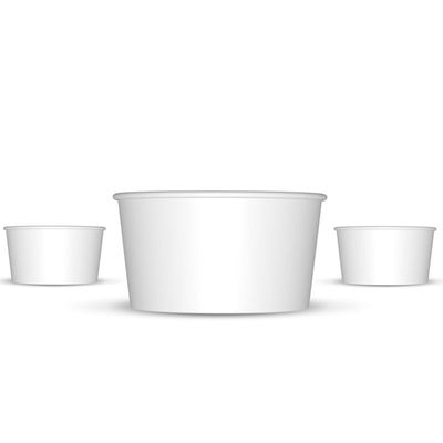 Restaurant Recyclable White 16oz Disposable Paper Bowl