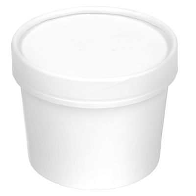 PE Coated 44oz White Disposable Food Containers