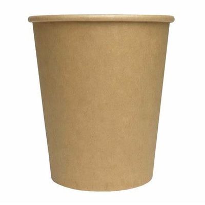 PE Coating Take Away 8oz Biodegradable Kraft Paper Cups