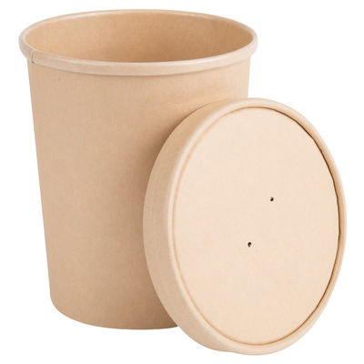 300g Disposable Recyclable Brown Kraft Single Wall Paper Cup Blanks Fan Bag Custom Customized Logo Paper Cups