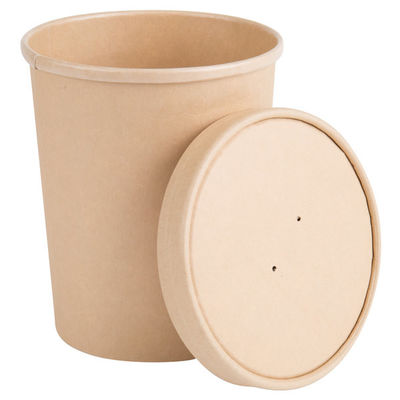 Paper Soup Bowl Factory Manufacture Various 12oz Brown Kraft Paper Soup Cup Paper Bowl Packing