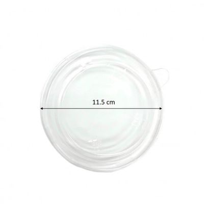 Dia 11.5cm 500ml Disposable Paper Bowl With Clear OPS Lid
