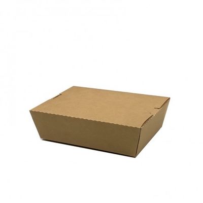 15x10x4.5cm Biodegradable Disposable Kraft Lunch Box