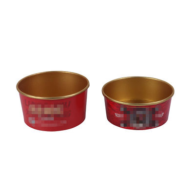 Gold Foil Disposable Paper Bowl Packing Box Aluminum Foil Takeaway Bowl