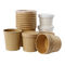 Soup Cup Porridge Bucket Disposable Paper Cups Round 16oz With Lid Noodle Bowls