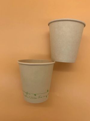 Kraft PE Coating Disposable Bio-Degradable Paper Coffee Cups For Hot Drinking