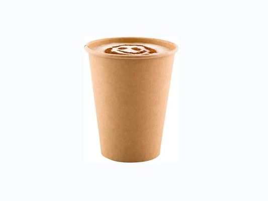 8oz Kraft Paper Drink Container Brown Coffee Disposable Paper Cups Single Wall