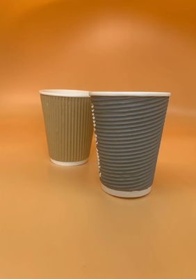 10oz Brown Disposable Biodegradable Kraft Paper Cups Coffee, Juice, Milk, Tea Container