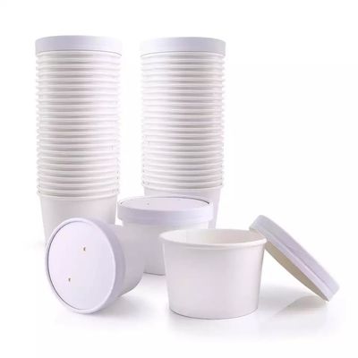 Wholesale Custom Restaurant Water Based Ink Biodegradable Disposable Paper Soup Bowls