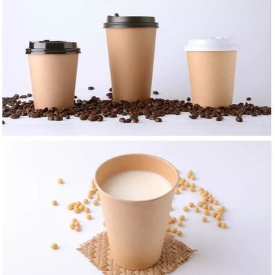 Custom Printed Eco Friendly Disposable Paper Cups High Quality Disposable Single Double Ripple Wall Paper Coffee Cups