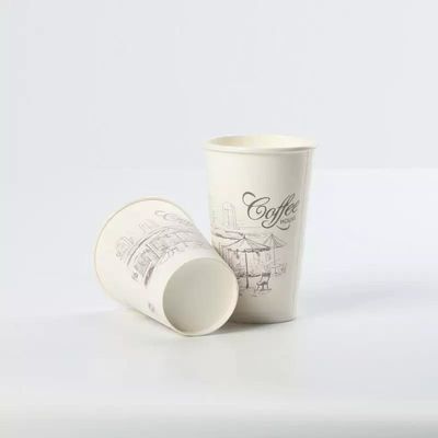 Recyclable Offset Print Customized Single Wall Coffee Milk Tea Disposable Paper Cups