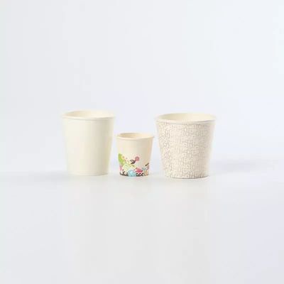 Disposable Custom Printing Logo Single Wall Kraft Pe Coated Hot Drink Coffee Shop Double PE 8Oz Recyclable Paper Cups