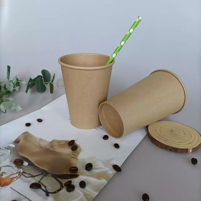 Optional Specifications Hot Drink Flexo Printing Biodegradable Kraft Paper Cups