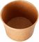 kraft Paper Bowls Environmentally friendly Brown Take Away 280gsm Disposable Paper Soup Bowls