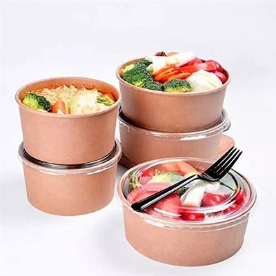 Custom Recyclable Stackable Food Grade 750ml Disposable Paper Soup Bowls