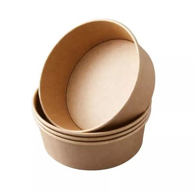 Biodegradable Paper Bowl Packaging Salad Bowl Grade Paper Round Hot Soup 20 Oz Small Disposable Soup Bowls