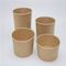 Custom Print Eco-friendly Disposable Food To Go Packaging Container Kraft Paper Rice Soup Cup Take Away Salad Bowl