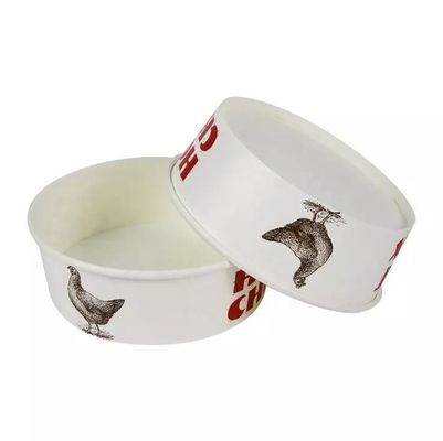 Disposable White kraft Paper Soup Cup Bowl Drink PE Coated Recyclable Biodegradable Paper Bowls