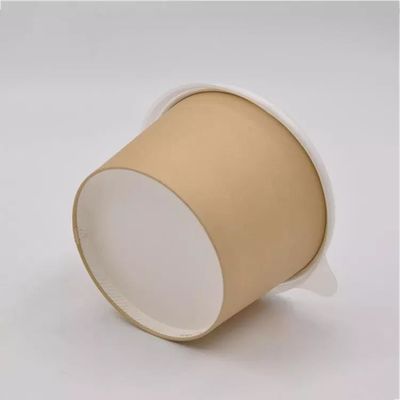 32oz Eco Friendly Disposable Kraft Paper Fruit Salad Food Paper Cups Paper Bowls