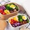 20oz Hot Selling Biodegradable Square Rectangle Box Kraft Paper Fast Food Salad Square Bowl