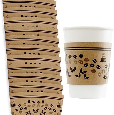 Coffee Disposable Paper Cup Holder Paper Coffee Custom Cup Sleeve