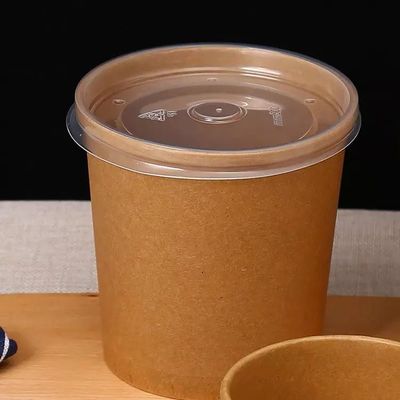 Logo Printing Noodle Disposable Paper Soup Cups With Lid