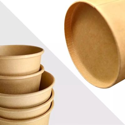 Customized Biodegradable Kraft Paper Soup Cup Food Packaging