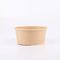 Takeaway Custom Disposable Soup Salad Kraft Paper Bowl Biodegradable 40oz