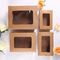 Disposable Noodle Salad Food Packing Takeaway Kraft Paper Box With Window
