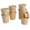 Brown Disposable Paper Soup Bowl Takeout Round Paper Soup Cup With Lids