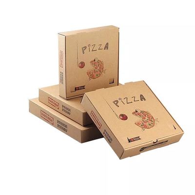 Custom Pizza Corrugated Paper Box 12in With Logo