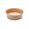 Ice Cream Brown Eco Friendly 9oz Kraft Paper Salad Bowl Salad Paper Bowl With Lid Paper Doggy Box