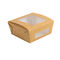 PE Lined Recycled 30oz Brown Paper Bowls Wholesale Custom Size Accepted Fast Food Kraft Take Away Paper Salad Boxes