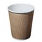 Printed PLA Coated Biodegradable Liquid Drink Container Ripple Paper Cup