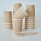 Bio-Degradable different size Kraft Ripple Paper coffee Cups for hot drinking