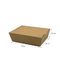 15x10x4.5cm Biodegradable Disposable Kraft Lunch Box
