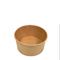 Sustainable 1000ML 32OZ Take Away Paper Container Salad Bowls Disposable Kraft Paper Round Bowl